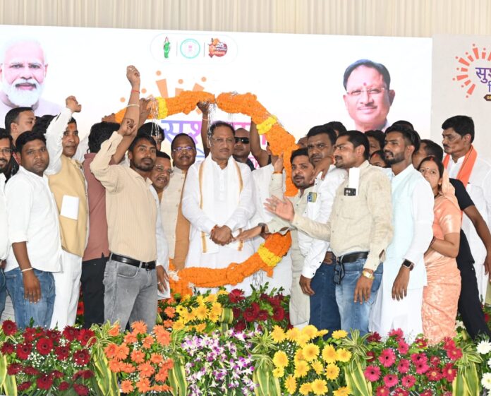 गरीबों को पक्का मकान देने के प्रधानमंत्री मोदी के संकल्प को साकार कर रही है छत्तीसगढ़ सरकार : मुख्यमंत्री विष्णु देव साय