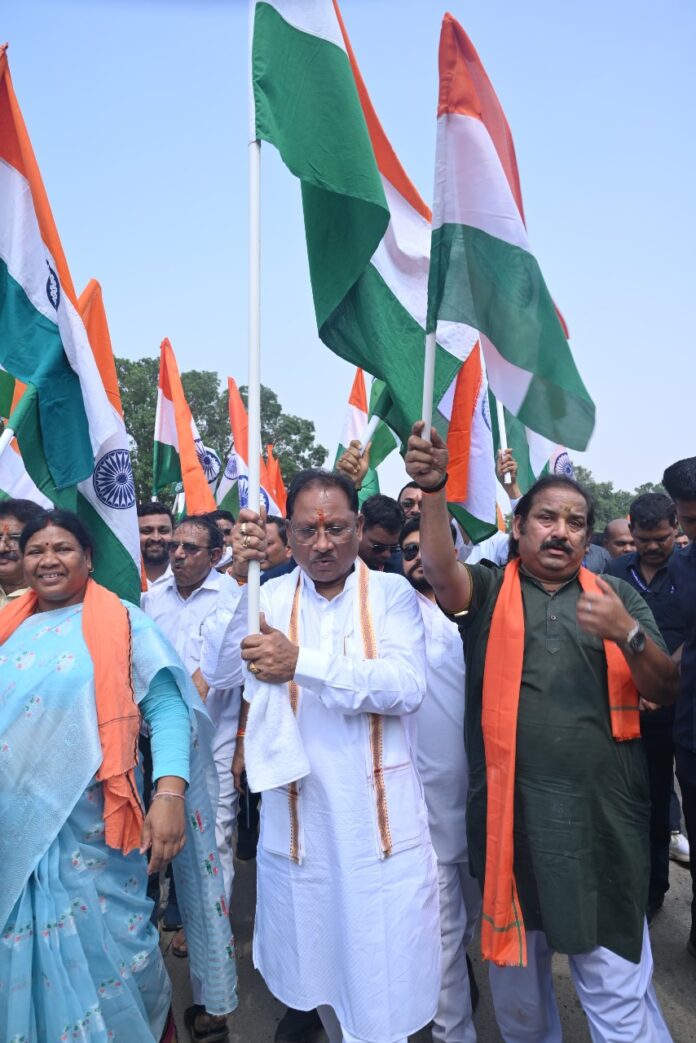 देशभक्ति से ओत-प्रोत चराईडांड में निकली भव्य तिरंगा यात्रा