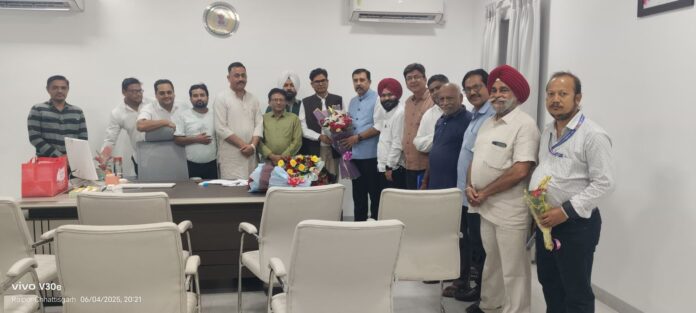 कैट प्रतिनिधिमंडल ने वित्तमंत्री ओ.पी. चौधरी से की मुलाकात, GST अपील मामलों में राहत की मांग